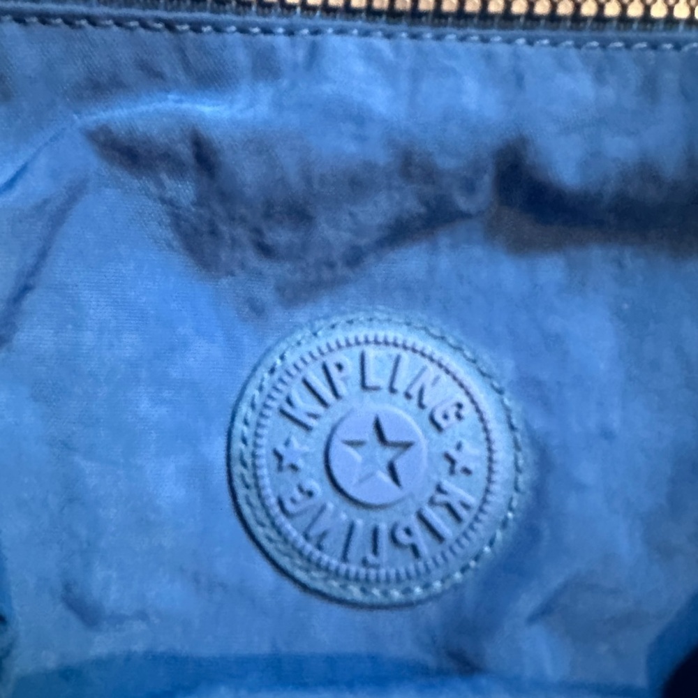 Kipling -Blue Backpack With Keychain - image 4